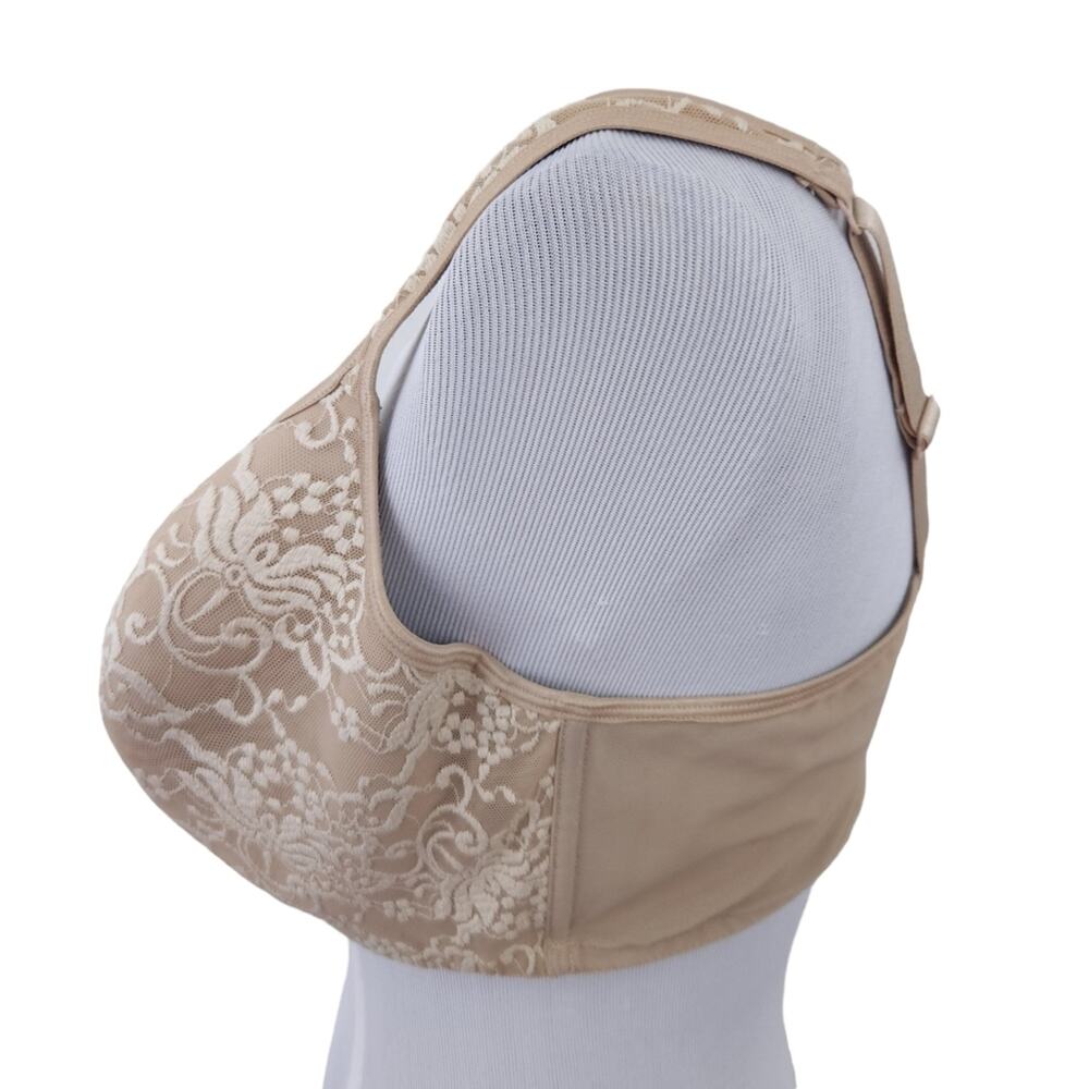 Cacique Lace Bra Beige Underwire 40DDD Neutral Bra 40F - Picture 3 of 5